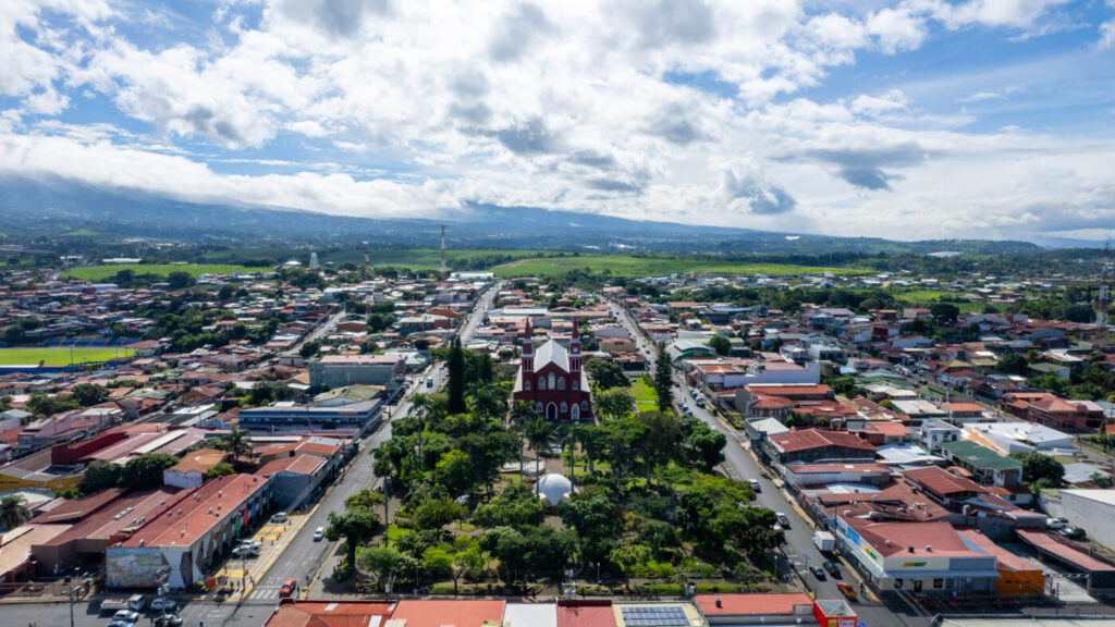 Church view Grecia Costa Rica